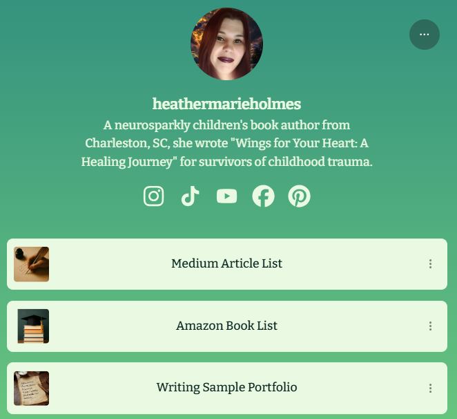 Basic Author Template Webpage